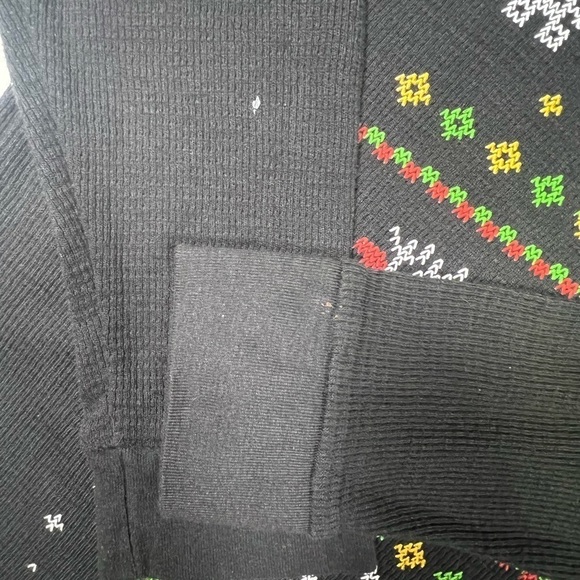 Unicorn black tacky Christmas sweater size L/Large - Picture 5 of 7